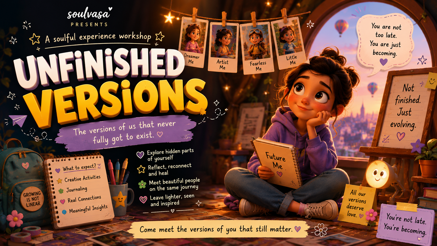 🌙 UNFINISHED VERSIONS - Journaling Workshop